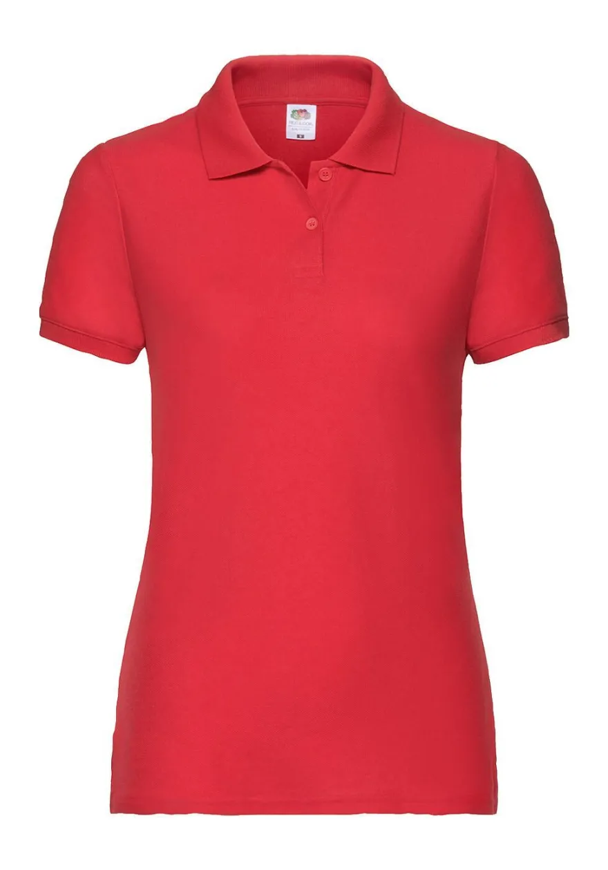 Fruit of the Loom Damen dünnes Poloshirt Polo Mischgewebe 63-212-0 NEU