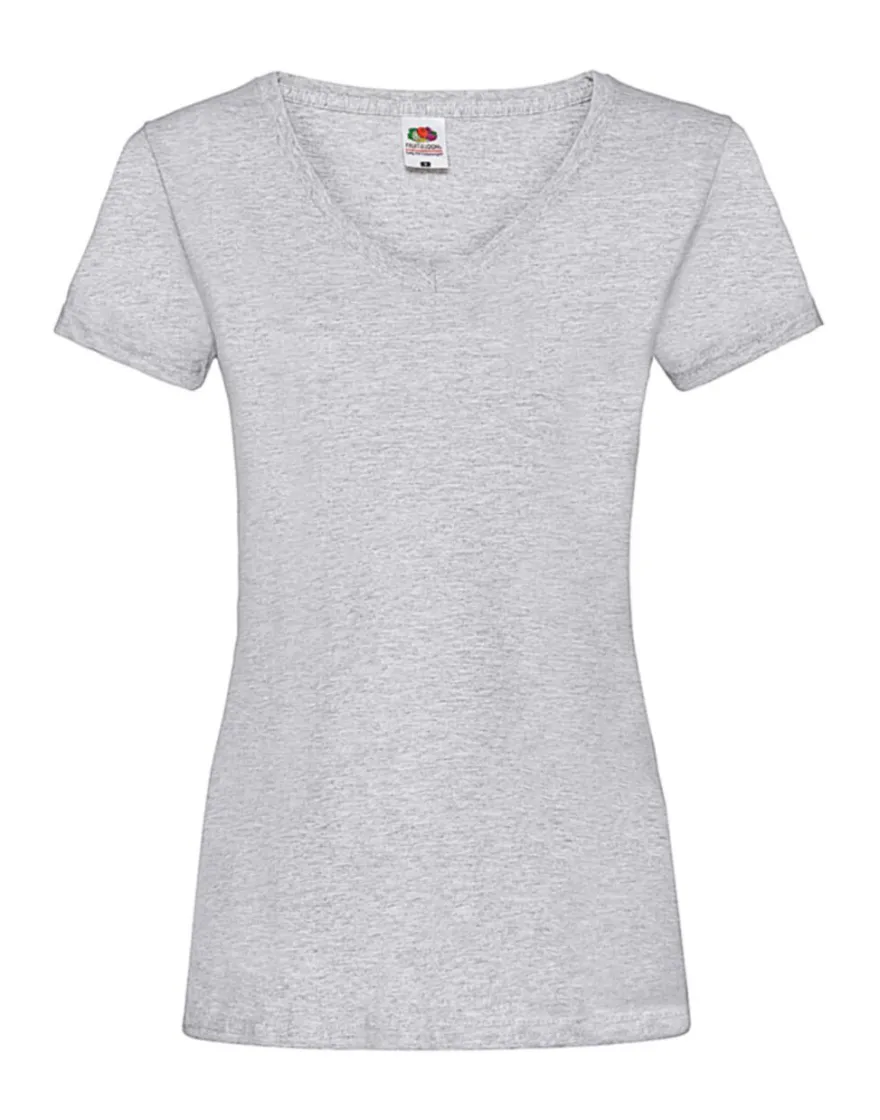 Fruit of the Loom Damen T-Shirt Lady-Fit Valueweight V-Neck 61-398-0 NEU