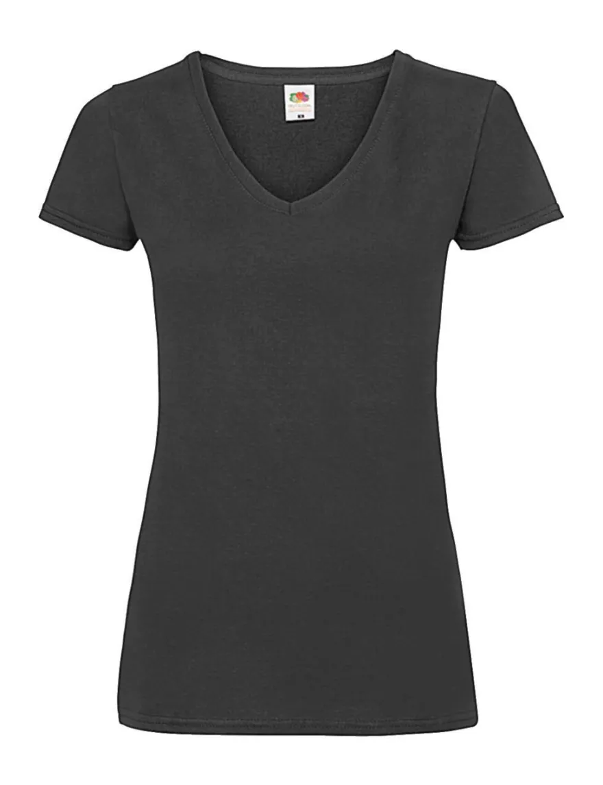Fruit of the Loom Damen T-Shirt Lady-Fit Valueweight V-Neck 61-398-0 NEU