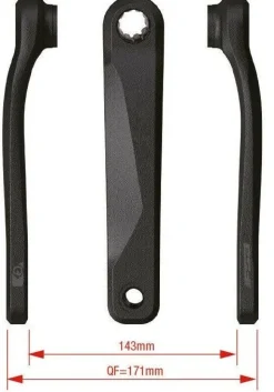 FSA CK-220 Kurbelarme 170mm Bosch GEN4 ISIS E-Bike Gen 1, 2, 4 Brose Yamaha PW-X