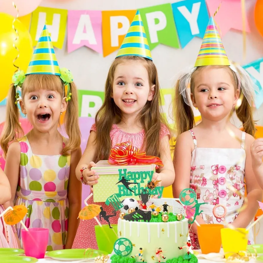 Fußball Tortendeko Set 28-teilig Kuchen Topper Geburtstag Party Kinder DIY