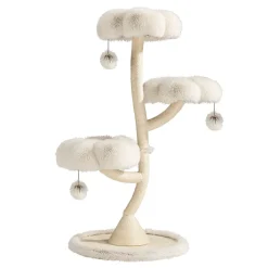 Fudajo Designer Kratzbaum 3 Mulden Katzenkratzbaum Katzenbaum Katzenmöbel Katze