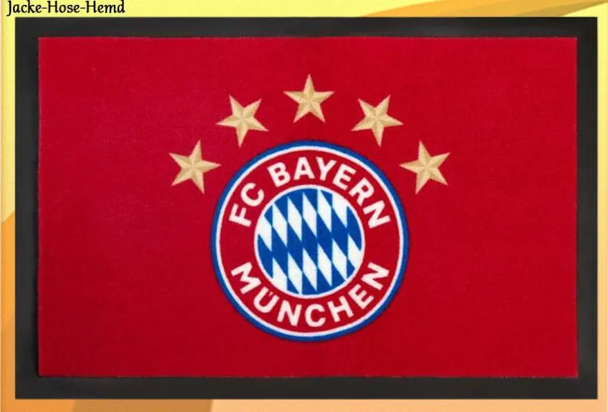Fußmatte FC Bayern München Sie Teppich betreten nun heiligen Boden Gr. 40x60cm