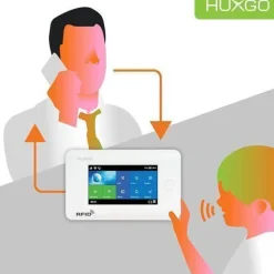 Funk Alarmanlage mit 12 Bewegungssensor und Funksirene HUXGO HXA006 WLAN + GSM 2G