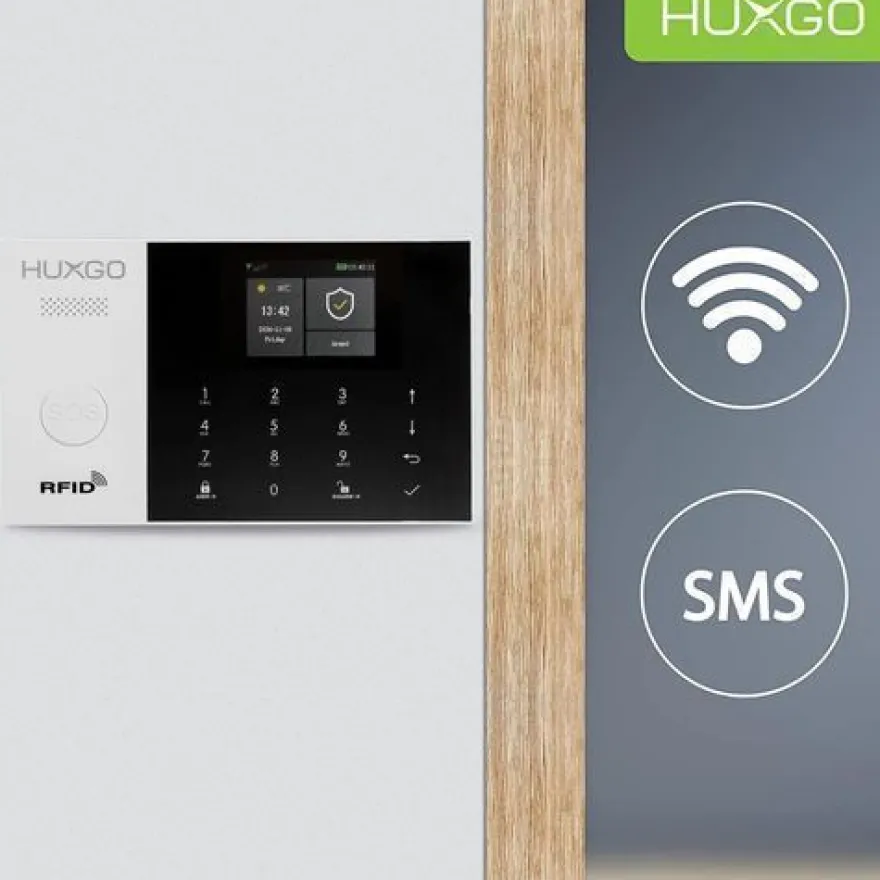 Funk Alarmanlage Set HXA005 2G mit Sirene, 5x Bewegungsmelder, 1x Tür- Fenstersensor