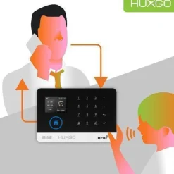 Funk Alarmanlage Set HXA003 WiFi + GSM4G mit Alarm | Alarm System mit 9x Türsensoren