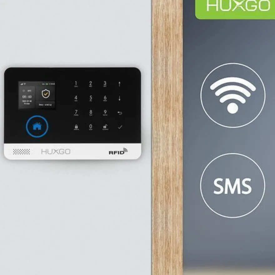 Funk Alarmanlage Set HXA003 WiFi + GSM4G mit Alarm | Alarm System mit 9x Türsensoren