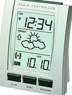 Funkwecker WT 293 mit Temperaturanzeige, Wettervorhersage und Memo-Alarm, B-Ware