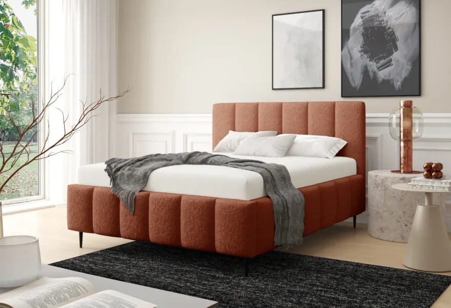 Furnistar Polsterbett LINO mit Bettkasten, Doppelbett mit Stauraum und Lattenrost