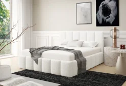 Furnistar Polsterbett LINO mit Bettkasten, Doppelbett mit Stauraum und Lattenrost