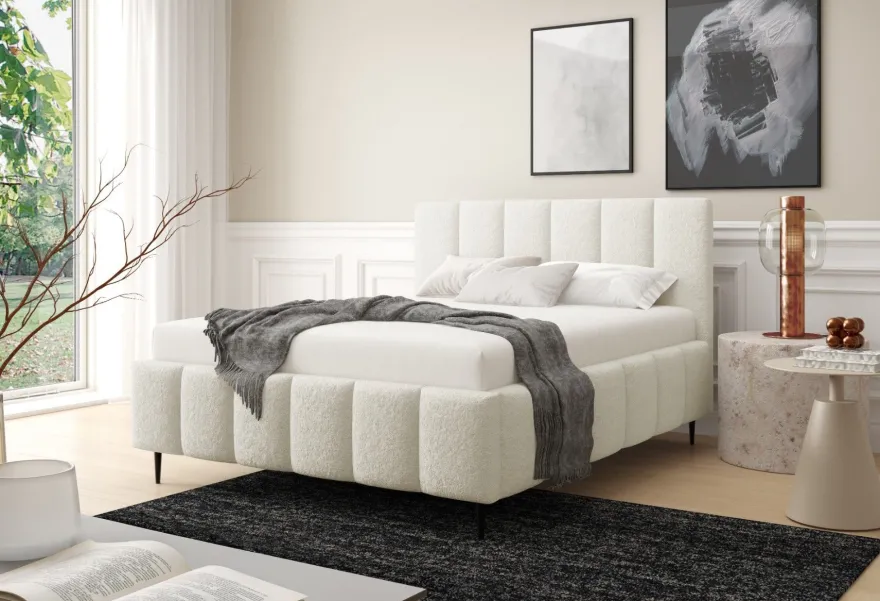 Furnistar Polsterbett LINO mit Bettkasten, Doppelbett mit Stauraum und Lattenrost