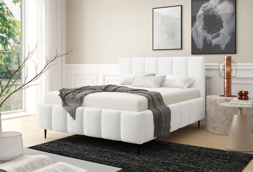 Furnistar Polsterbett LINO mit Bettkasten, Doppelbett mit Stauraum und Lattenrost