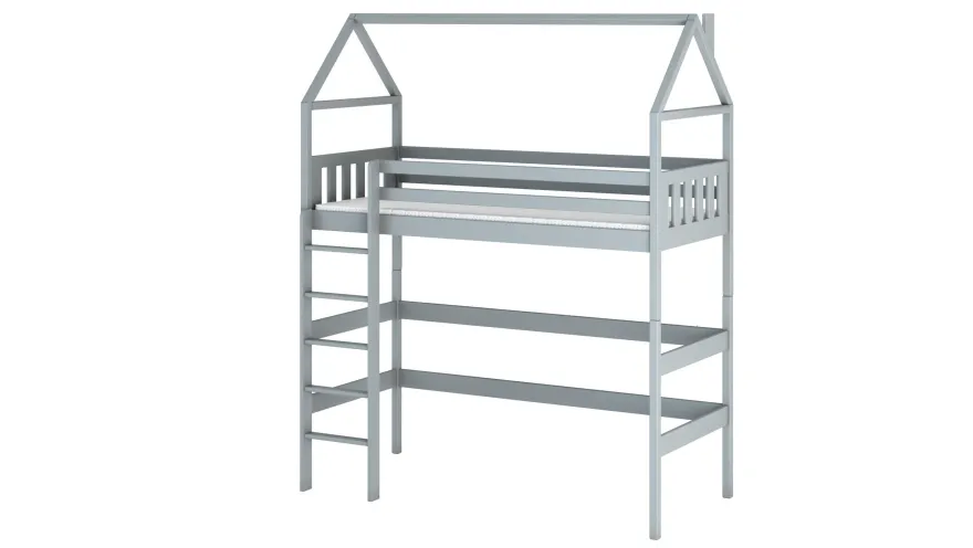 Furnlux Classic Hausbett GLORIA - Grau - 88 x 198 x 227 cm