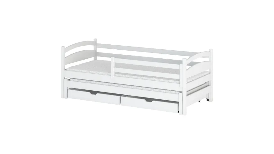 Furnlux Classic Kinderbett TOSIA - Weiß - 98 x 198 x 71 cm