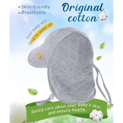 Furtalk Baby Kleinkind Sonnenhut UPF 50+ UV-Schutz Sommer Kappe mit Kinnriemen