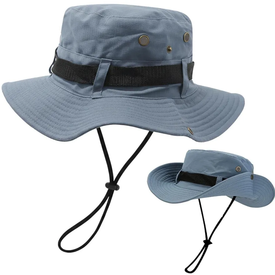 FYting Sonnenhut Herren, Fischerhut Damen, Wanderhut mit Winddichtem Seil