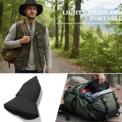 FYting Sonnenhut Herren Fischerhut Anglerhut Damen, Winddichtes Seil, Faltbar