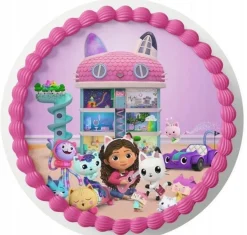 Gabby Dollhouse Essbar Gabby Dollhouse Tortenaufleger Torte Geburstag Zuckermasse