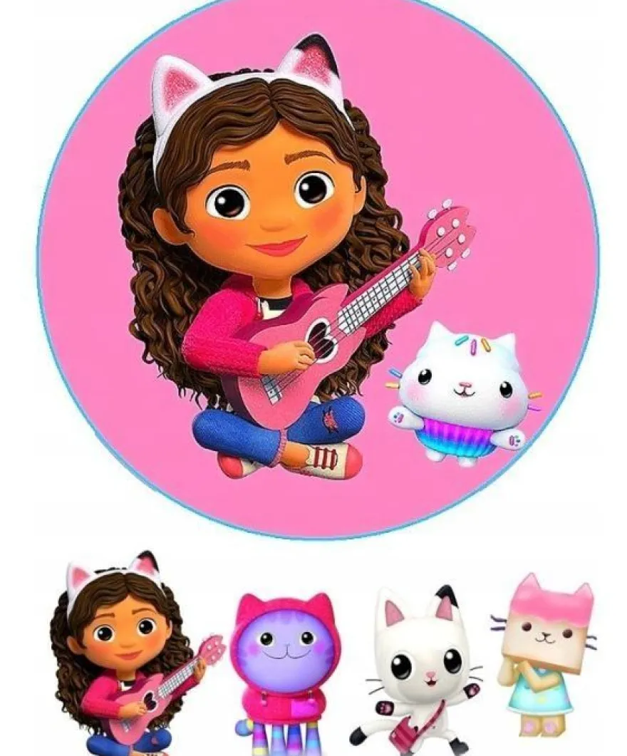 Gabby Dollhouse Essbar Gabby Dollhouse Tortenaufleger Torte Geburstag Zuckermasse
