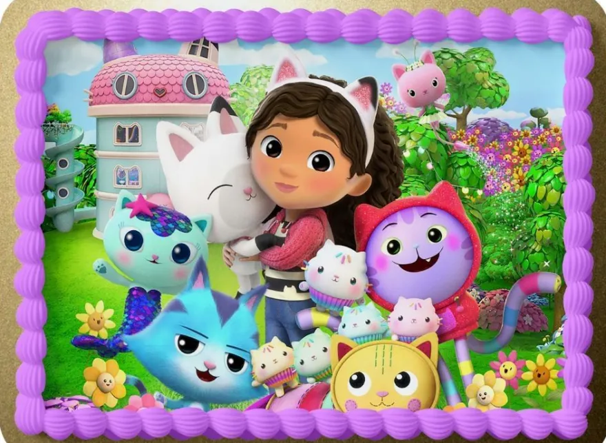 Gabby Dollhouse Essbar Gabby Dollhouse Tortenaufleger Torte Geburstag Zuckermasse