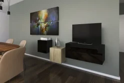 Galicja NX263 Möbel für Wohnzimmer Wohnwand Mediawand Schrankwand Wohnschrank