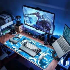 Gaming Mauspad XXL 900x500mm Wasserdicht Anti-Rutsch für PC Laptop