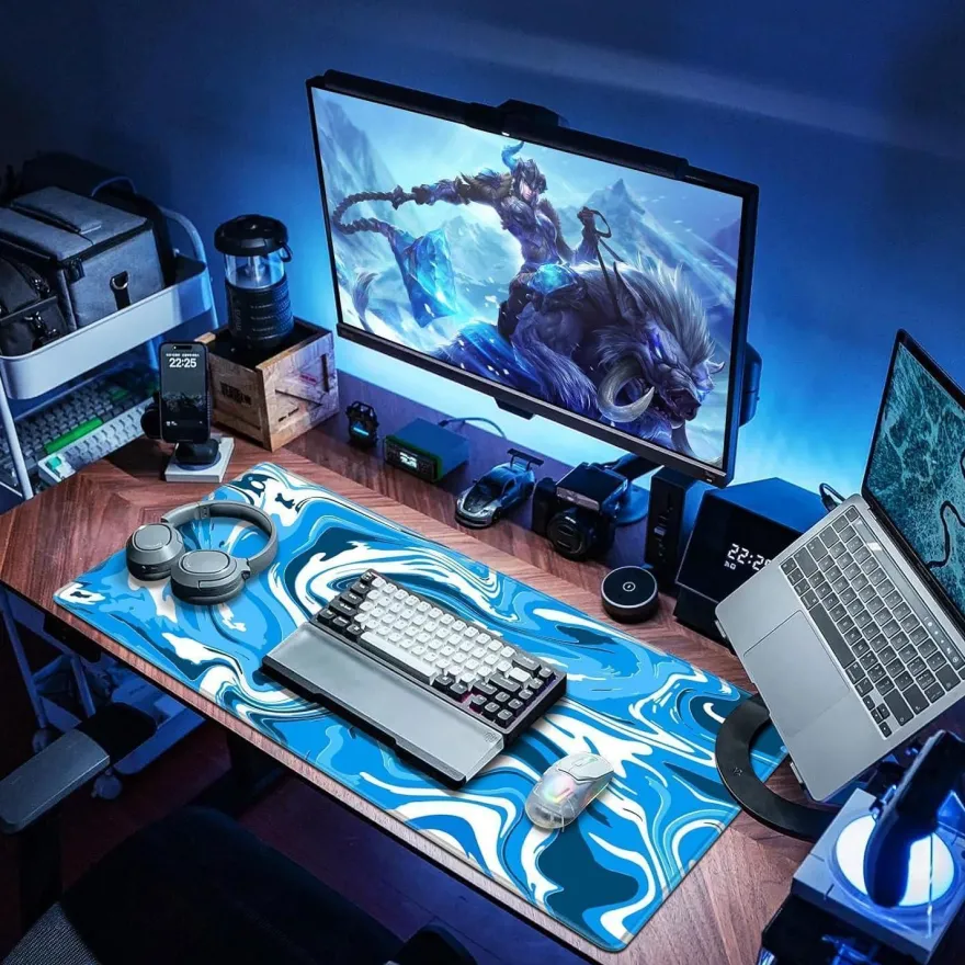 Gaming Mauspad XXL 900x500mm Wasserdicht Anti-Rutsch für PC Laptop