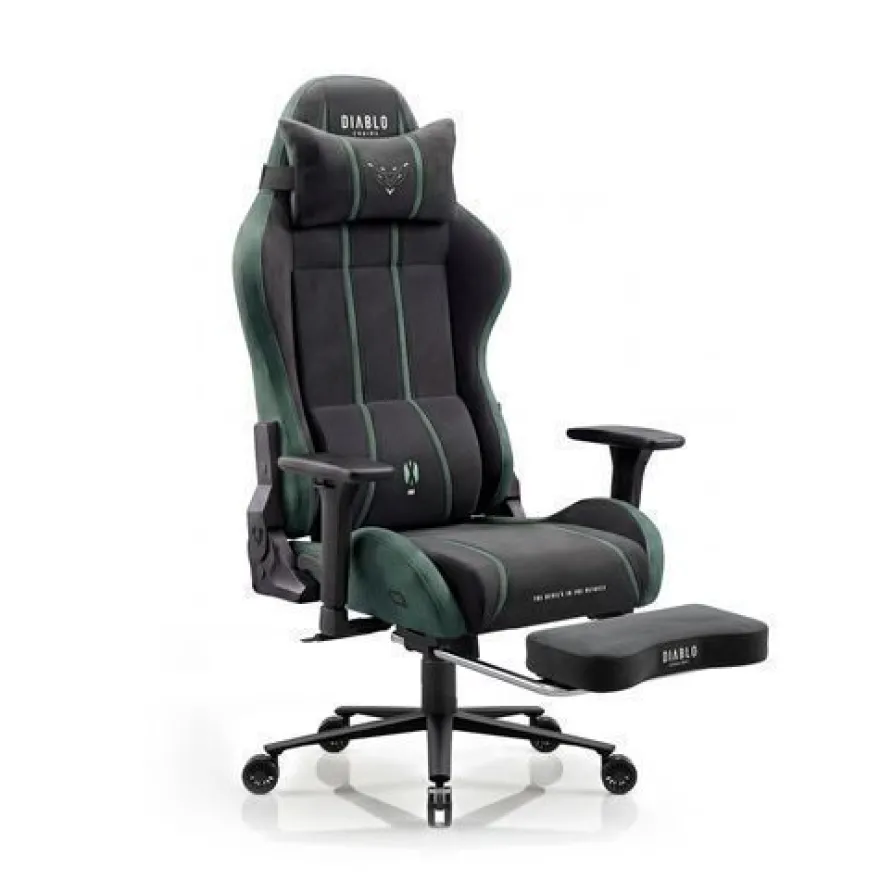 Gaming-Sessel aus Stoff, schwarz-grün, Diablo X-One 2.0 Forest Green Normal