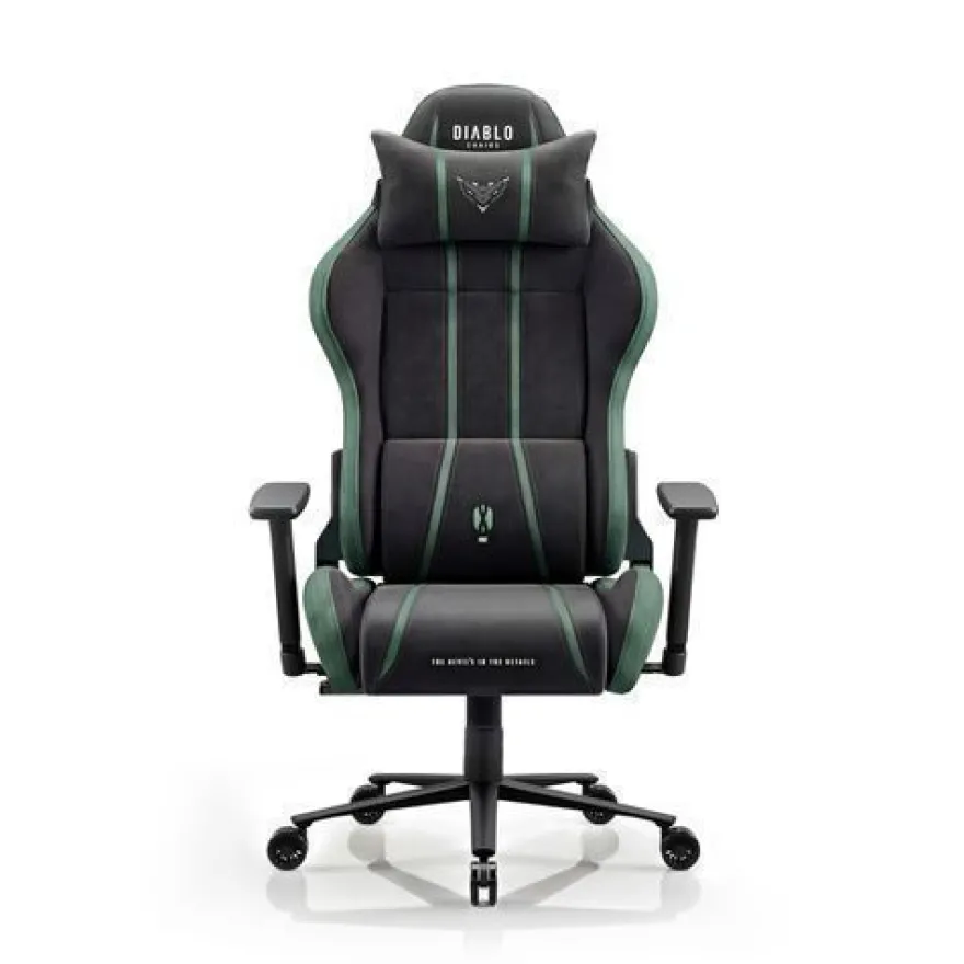Gaming-Sessel aus Stoff, schwarz-grün, Diablo X-One 2.0 Forest Green Normal