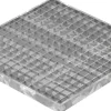 Garagen-Gitterrost | Maße: 490x490x30 mm 30/30 mm | aus S235JR (St37-2), im Vollbad