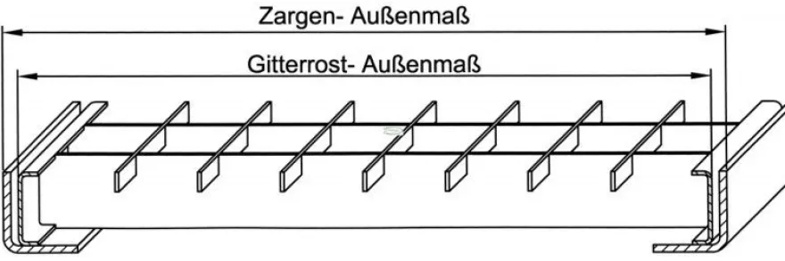 Garagen-Gitterrost | Maße: 490x490x30 mm 30/30 mm | aus S235JR (St37-2), im Vollbad