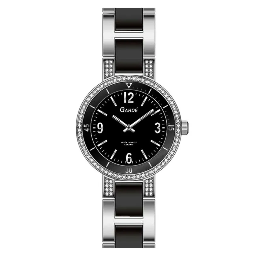 GARDE Damen Armbanduhr Elegance 91322 Keramik-Titan, Saphirglas, 31mm