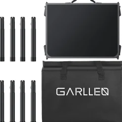 Garllen Campingtisch klappbar, 87x40cm, 3 einstellbare Höhen (26/48/70cm)