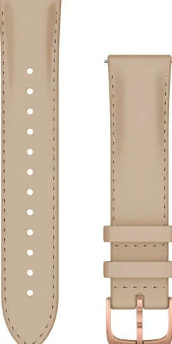 Garmin Ersatzarmband 20mm Leder Beige/Rosegold