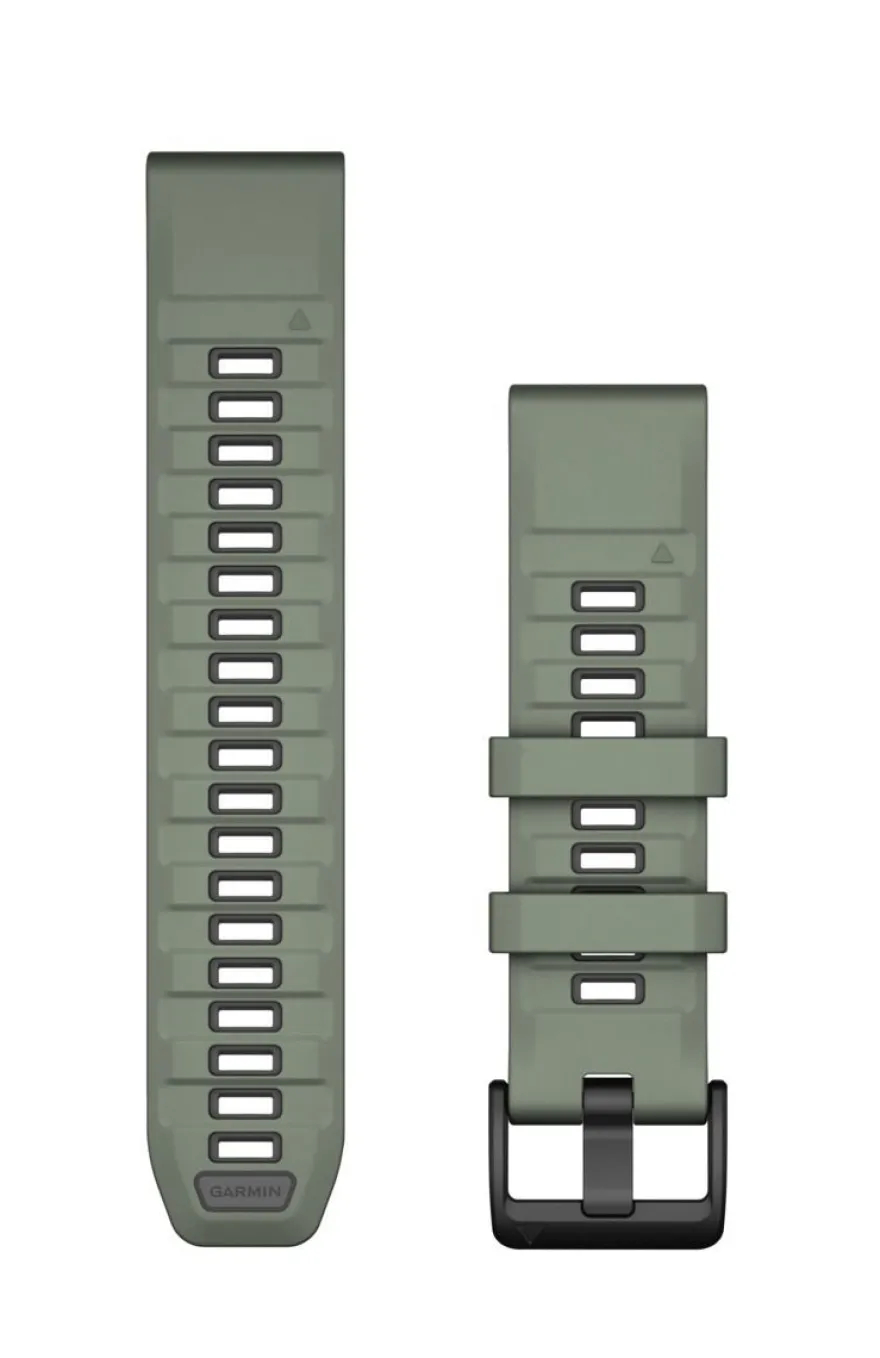 Garmin Ersatzarmband QuickFit 22mm Silikon Weidengrün/Graphit