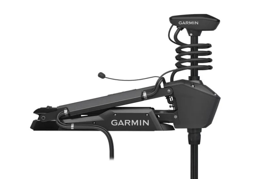Garmin Force Trolling Motor mit 127cm langem Schaft in schwarz mit integriertem Echol