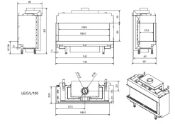 Gaskamin KRATKI LEO 100 links Propan Butan ? 100/150 9,5 kW