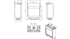 Gaskamin KRATKI LEO 62 Vorderseite Erdgas ? 100/150 8,6 kW