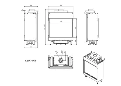 Gaskamin KRATKI LEO 62 Vorderseite Erdgas ? 100/150 8,6 kW