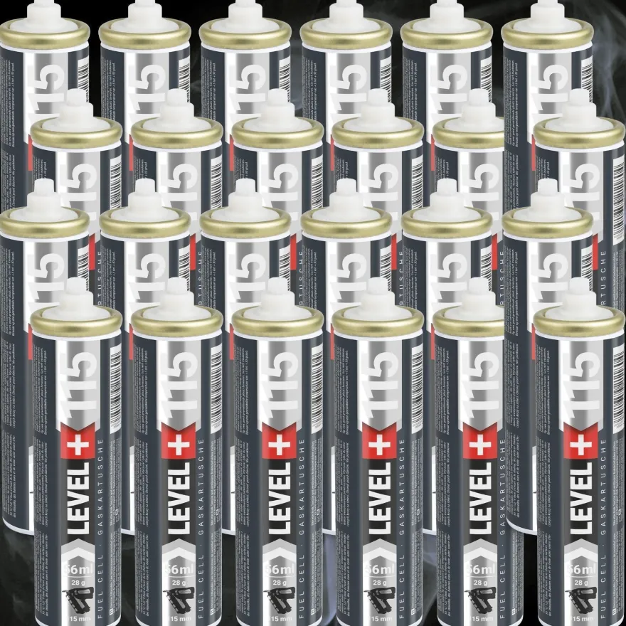Gaskartuschen 115mm für Nagler Fuel Cell Ersatzgas ca.1000 Schüsse RM115