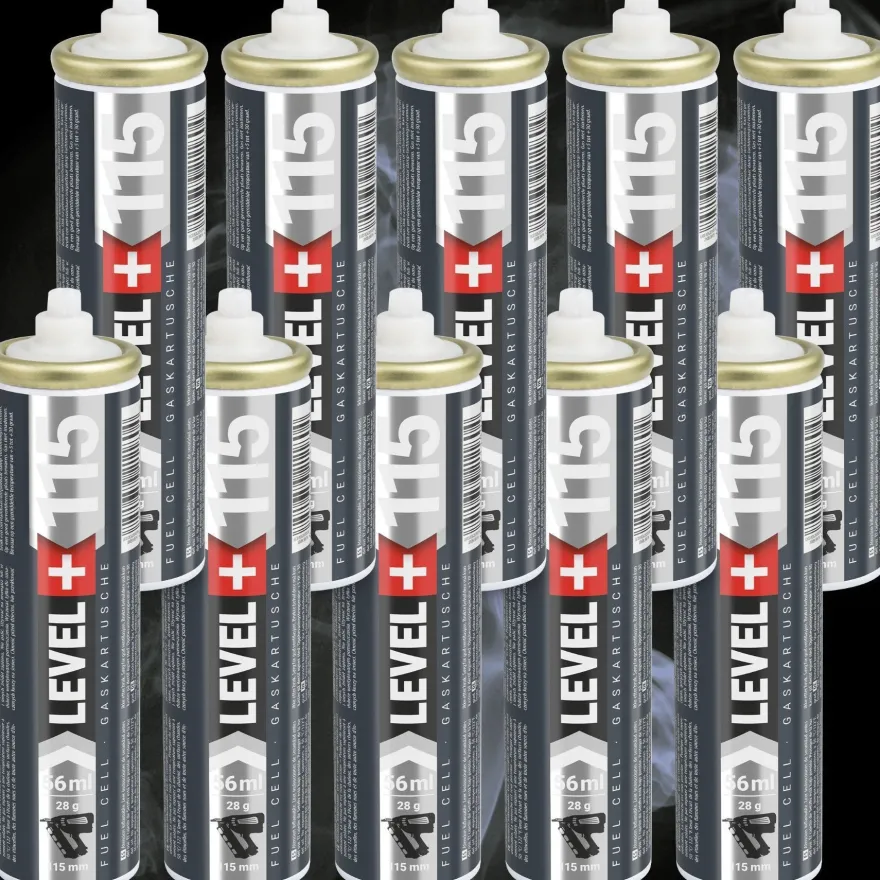 Gaskartuschen 115mm für Nagler Fuel Cell Ersatzgas ca.1000 Schüsse RM115