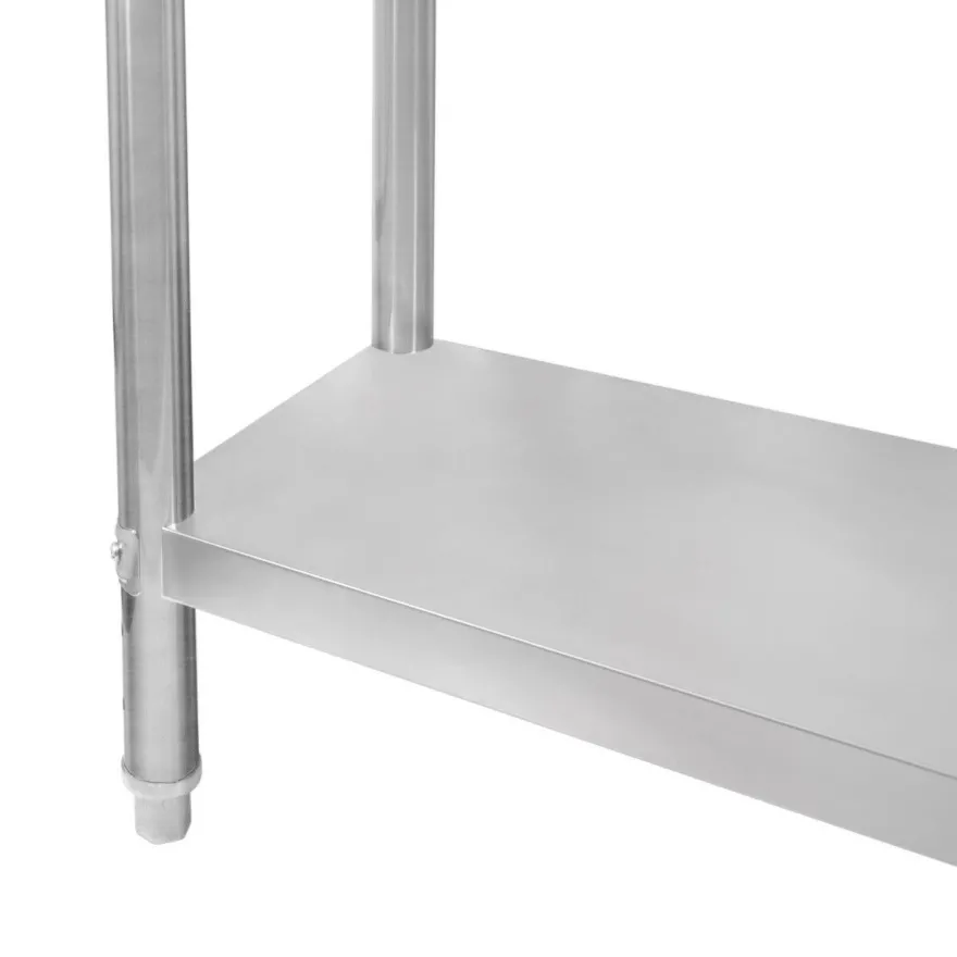 Gastro Edelstahl Arbeitstisch Vorbereitungstisch Küchentisch Mobil 60cm x 30cm