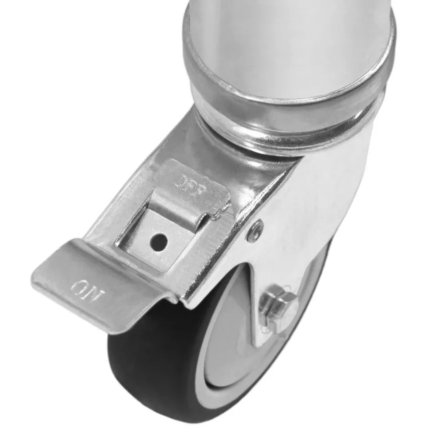 Gastro Edelstahl Arbeitstisch Vorbereitungstisch Küchentisch Mobil 60cm x 30cm