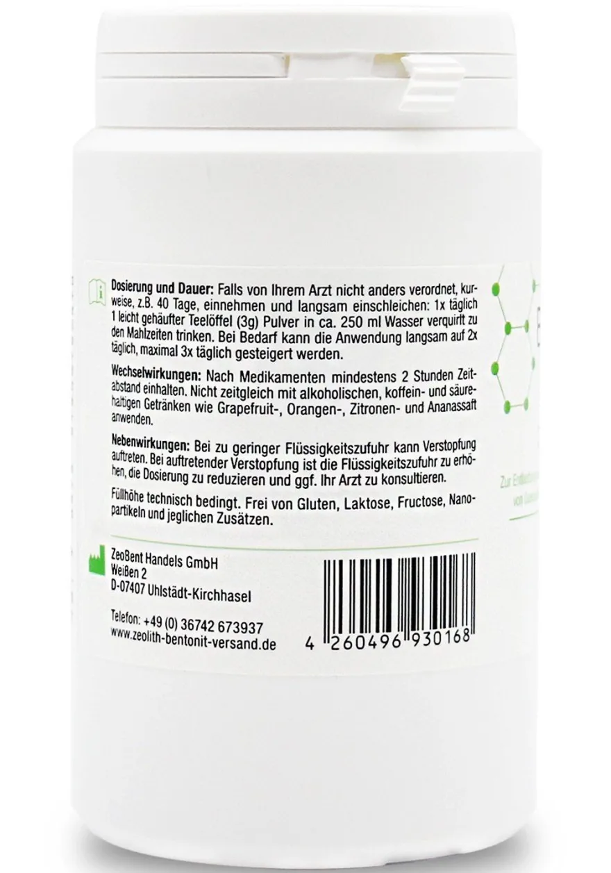 200g Bentonit MED® Pulver Vulkanmineralien 100% rein, Natur Zeolith -Bentonit-Vers