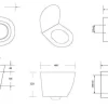 Geberit Duofix Vorwandelement Wand WC Set Spülrandlos Desna Betätigungsplatte Schwarz
