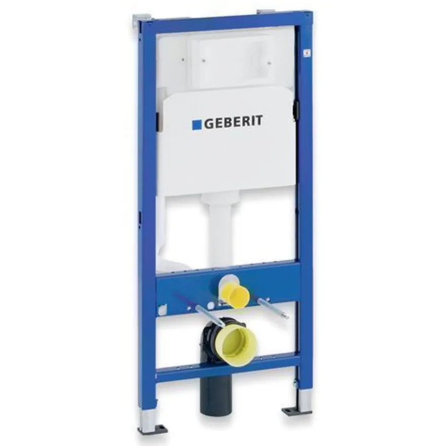 Geberit Duofix Vorwandelement Wand WC Set Spülrandlos Desna Betätigungsplatte Schwarz