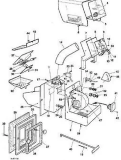 Gebläse für Iwabo S1 S1X S2 30 KW Atmos A25 A45 Pelletbrenner