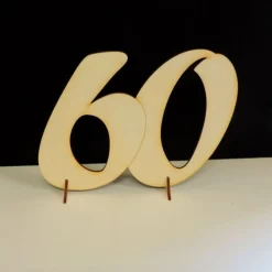 Geburtstag Hochzeit stehende Zahl 18 20 30 40 50 60 70 80 90 aus Holz 15cm hoch