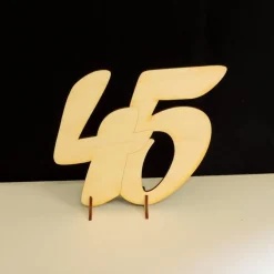 Geburtstag Hochzeit stehende Zahl 18 20 30 40 50 60 70 80 90 aus Holz 15cm hoch