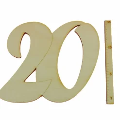 Geburtstag Hochzeit stehende Zahl 18 20 30 40 50 60 70 80 90 aus Holz 15cm hoch